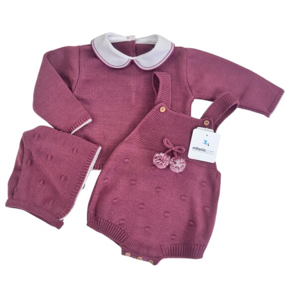 CONJUNTO DULCE BERENJENA(0/3meses)