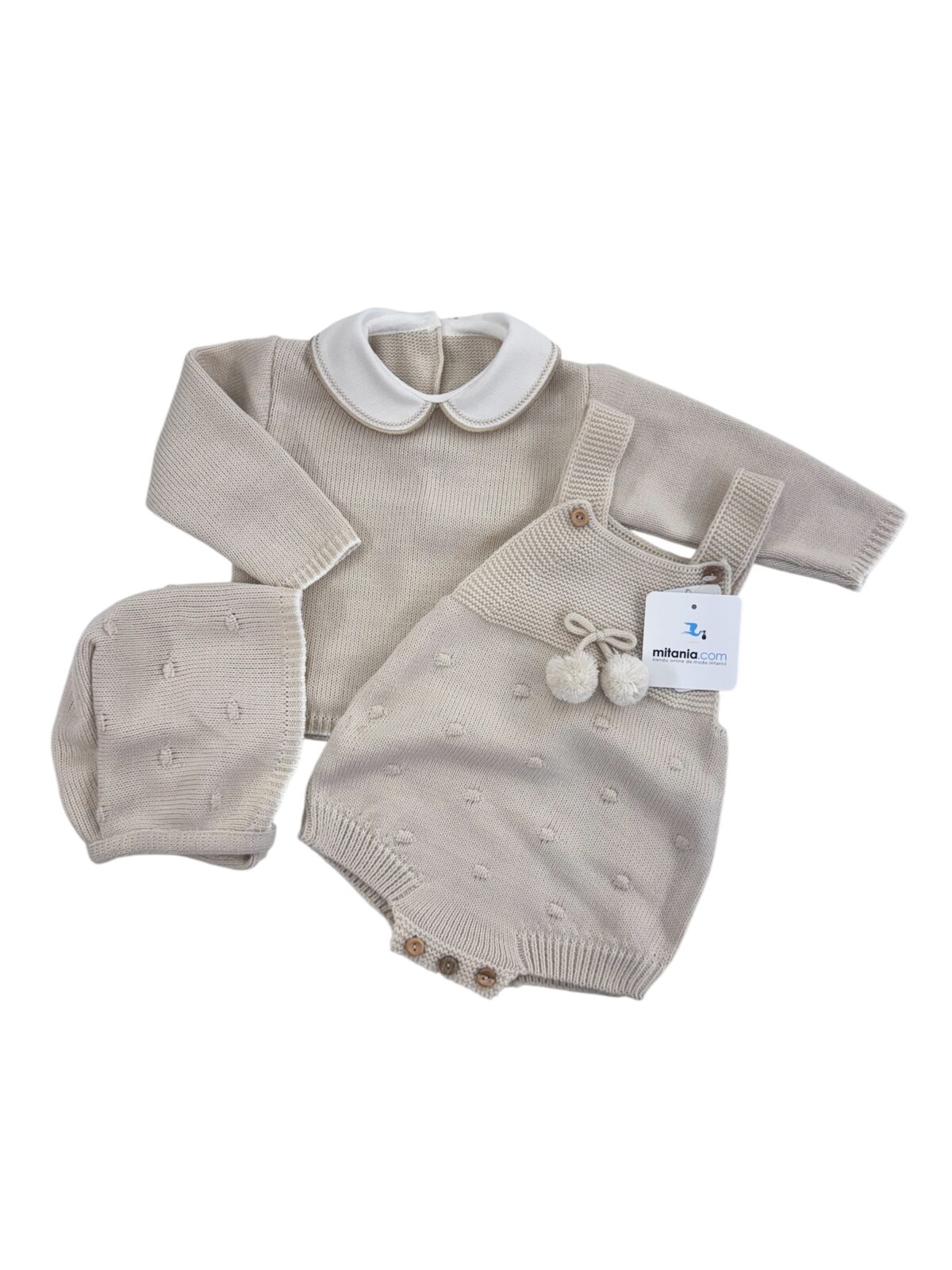 CONJUNTO DULCE ARENA (0/3meses)