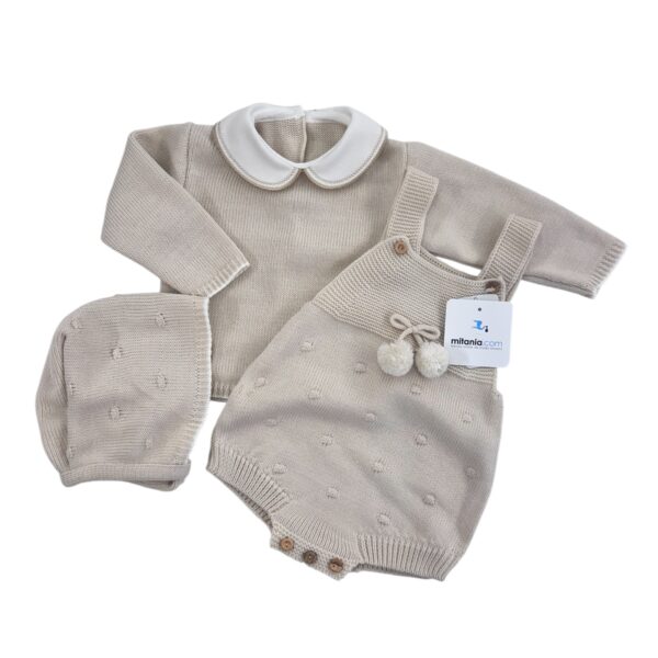 CONJUNTO DULCE ARENA (0/3meses)