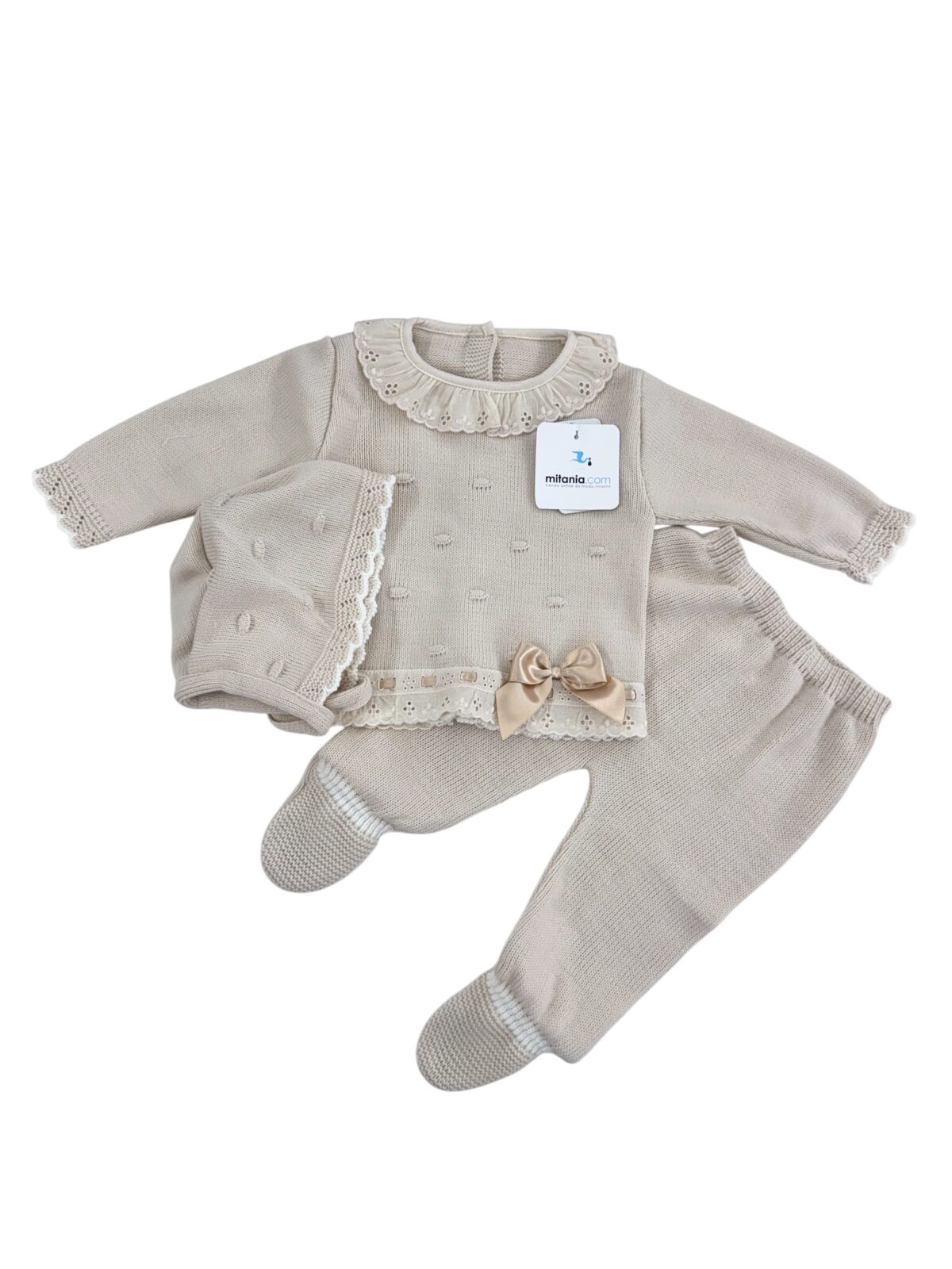 CONJUNTO BODOQUE ARENA (0/3meses)