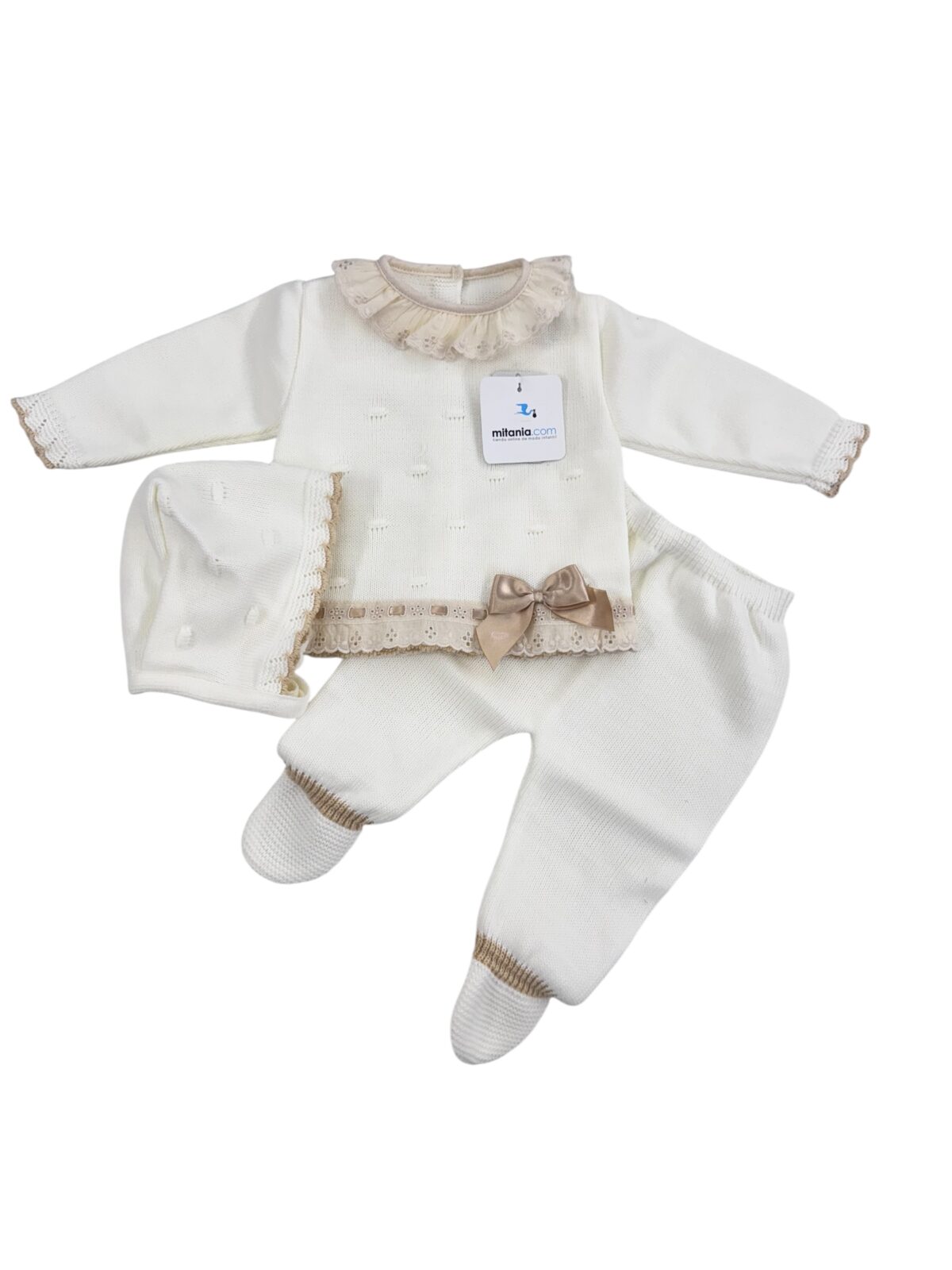 CONJUNTO BODOQUE BEIGE (0/3meses)
