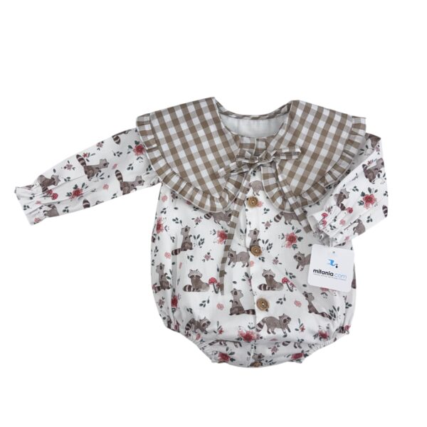 PELELE MAPACHE BABERO (3 a 48meses)